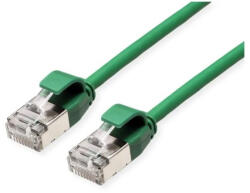 Roline Patch kábel U/FTP CAT6a LSOH, Slim, ultra hajlékony, data center kábel, kihúzásgátló, 0, 5m, zöld (21.15.3332-100) - cyberdepo