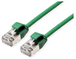 Roline Patch kábel U/FTP CAT6a LSOH, Slim, ultra hajlékony, data center kábel, kihúzásgátló, 1m, zöld (21.15.3333-100) - cyberdepo