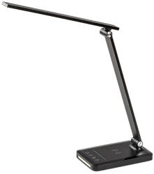 Rábalux Szabályozható íróasztali LED lámpa telefontöltővel 45 cm - Traze Rábalux 74213, memória, időzítő, éjjeli fény, érintőkapcsoló, állítható, Qi vezeték nélküli töltés, 3000-6500 K, 190 lm, 5 W, 5 V (7421