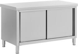 Royal Catering Rozsdamentes acél munkapult átadónyílással - ECO - 140 x 70 cm - 500 kg - Royal Catering (RCSSCB-140X70-H)