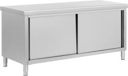 Royal Catering Rozsdamentes acél munkapult átadónyílással - ECO - 180 x 70 cm - 500 kg - Royal Catering (RCSSCB-180X70-H)