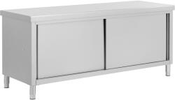 Royal Catering Rozsdamentes acél munkapult átadónyílással - ECO - 200 x 70 cm - 500 kg - Royal Catering (RCSSCB-200X70-H)