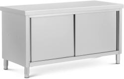 Royal Catering Rozsdamentes acél munkapult átadónyílással - ECO - 160 x 70 cm - 500 kg - Royal Catering (RCSSCB-160X70-H)