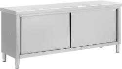 Royal Catering Rozsdamentes acél munkapult átadónyílással - ECO - 200 x 60 cm - 500 kg - Royal Catering (RCSSCB-200X60-H)