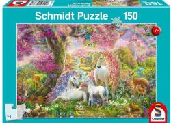 Schmidt Spiele 150 db-os puzzle - Unicorn Family in the Flower Forest (56387) (56387)