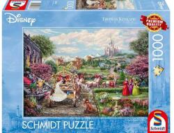 Schmidt Spiele 1000 db-os puzzle - Disney - Cinderella Happily Ever After, Thomas Kinkade (58038) (58038)