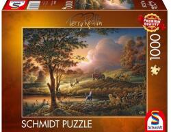 Schmidt Spiele 1000 db-os puzzle - Sun Gold Over Tyre Fields, Terry Redlin (58544) (58544)