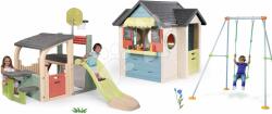 Smoby Set căsuță cu restaurant și magazin cu leagăn Chef House Life Smoby extensibilă și centru sportiv de joacă cu coș de baschet (SM810407-17) Casuta pentru copii