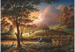 Schmidt Spiele 58544 - Sun Gold Over Tyre Fields, Terry Redlin - 1000 db-os puzzle (58544)