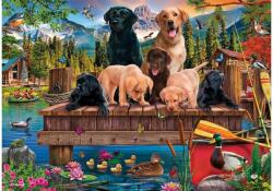 Schmidt Spiele 59778 - Dog Family by the Lake - 1000 db-os puzzle (59778)