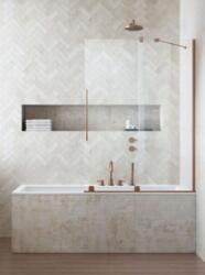 Radaway Furo Brushed Copper PND II szálcsiszolt réz kádparaván 120B (10109638-93-01L, 10112594-01-01)