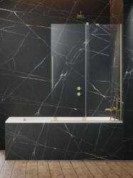 Radaway Furo Brushed Gold PND II szálcsiszolt arany kádparaván 140J (10109738-99-01R+10112694-01-01)