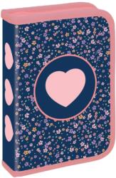 S-Cool Penar neechipat 1 fermoar, 2 extensii S-COOL SC2929, Motiv pink heart (SC2929) Penar
