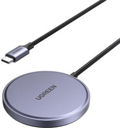 UGREEN Mágneses Vezeték Nélküli Töltő UGREEN MagSafe W703, 15W, 1, 5m
