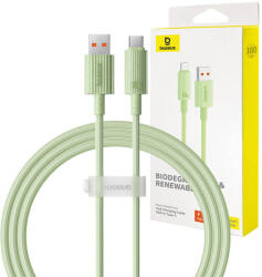 Baseus Habitat Sorozat gyorstöltő kábel USB - USB-C, 100W, 1m (zöld)