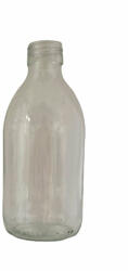  Háztartási üveg - 250 ml, átlátszó, 28 mm-es menettel (kifutó)