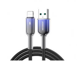 JOYROOM Crystal Clear adatkábel (USB-lightning, 3A, Apple IPAD / IPAD 2 / IPAD 3rd Generation) 120cm fekete (S-A42_U_L_B)