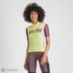 Sportful SUPERGIARA LOGO női mez, shadow lime/bordeaux (M)