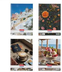 Herlitz Mix A4 70 lap sima spirálfüzet (400201495) - officedepot