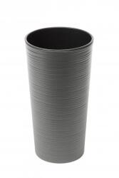 Lamela LILIA DLUTO magas virágcserép, 30 cm átmérő, 57 cm magas, grafit (1310006661)