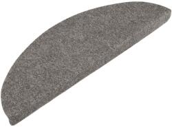 vidaXL 20 db fekete öntapadó lépcsőszőnyeg 56 x 17 x 3 cm 3365909 (3365909)