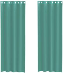 vidaXL 2 db türkizkékkel voile fátyolfüggönyök rojtokkal 4102147 (4102147)