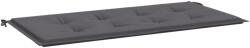 vidaXL antracitszürke oxford szövet kerti padpárna 120 x 50 x 3 cm 43190 (43190VidaXL)