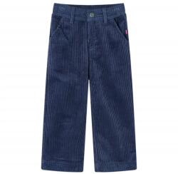 vidaXL Tengerészkék kordbársony gyereknadrág 116, 30°C-ig mosógépben mosható 13916 (13916)