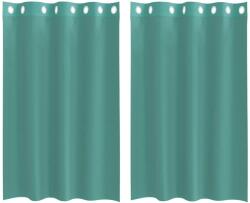 vidaXL 2 db türkizkékkel voile fátyolfüggönyök rojtokkal 0.25 kg 4102144 4102144 (4102144)