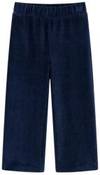 vidaXL Tengerészkék kordbársony gyereknadrág 128, 30°C-ig mosógépben mosható 14082 (14082)