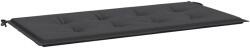 vidaXL fekete oxford szövet kerti padpárna 120x50x4 cm 47618 (47618)