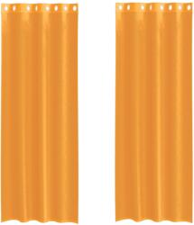 vidaXL 2 db narancssárga fátyolfüggönyök rojtokkal 140x300 cm 0.25 kg 4102094 (4102094)