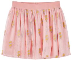 vidaXL Gyerek szoknya tüllszoknya világos rózsaszín 140, 30°C-ig mosógépben mosható 14641 (14641)