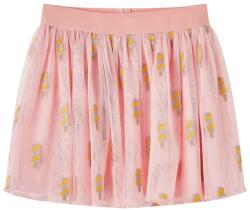 vidaXL Gyerek szoknya tüllszoknya világos rózsaszín 128, 30°C-ig mosógépben mosható 14640 (14640)