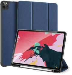 Apple iPad Pro 11 (2020 / 2021 / 2022), mappa tok, Smart Case, érintőceruza tartó, Dux Ducis Domo, sötétkék - mobilkozpont