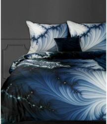  Mako-szatén ágyneműhuzat designer mintával Sötétkék 220x200 cm - 70x80 cm 2db (HS415922)