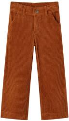 vidaXL Konyakbarna kordbársony gyereknadrág 92, 30°C-ig mosógépben mosható 13929 (13929)