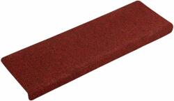 vidaXL 30 db piros öntapadó lépcsőszőnyeg 65x21x4 cm 3365695 (3365695)