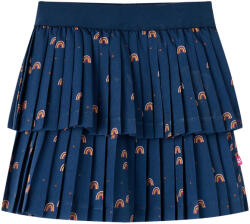 vidaXL Gyerek szoknya Navy Blue 128, 30°C-ig mosógépben mosható 15099 (15099)