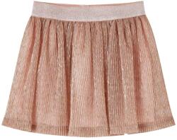 vidaXL Gyerek szoknya csillámokkal Lágy rózsaszín 128, 30°C-ig mosógépben mosható 15089 (15089)