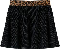vidaXL Fekete gyerekszoknya leopárdmintás derékpánttal 116, 30°C-ig mosógépben mosható 14481 (14481)
