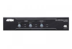 ATEN Switch Matrix HDMI, ATEN, 2x2 True 4K, Audio De-Embedder, HDR, fekete, 20x7, 6x4, 2 cm (VM0202HB-AT-G)