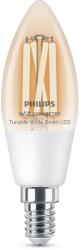 Philips Smart filament LED C35 Izzó 40 W 470 lm 6500 K E14, Szabályozható Fehér
