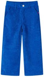 vidaXL Kobaltkék kordbársony gyereknadrág 104, 30°C-ig mosógépben mosható 14420 (14420)