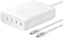 Belkin BoostCharge PRO 200W 4 portos USB-C GaN töltő - fehér (WCH015VFWH)