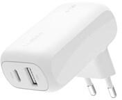 Belkin BoostCharge fali töltő 30W-os USB-C és 12W-os USB-A porttal (WCB009VFWH)