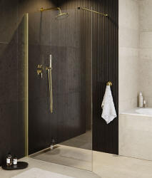 Besco ECO-N Gold walk-in zuhanyfal 120 cm, arany szín ENG-120-195C (ENG-120-195C)