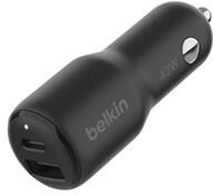 Belkin BoostCharge autós töltő, 30W-os USB-C és 12W-os USB-A port (CCB005BTBK)