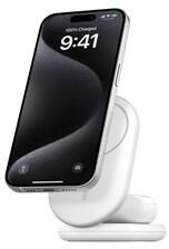 Belkin BoostCharge Qi2 15w mágneses 2in1 állvány - fehér (WIZ028VFWH)