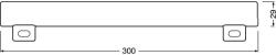 OSRAM LEDinestra Dimmelhető LED Cső Izzó 4, 5 W 250 lm 2700 K S14s, Meleg Fehér